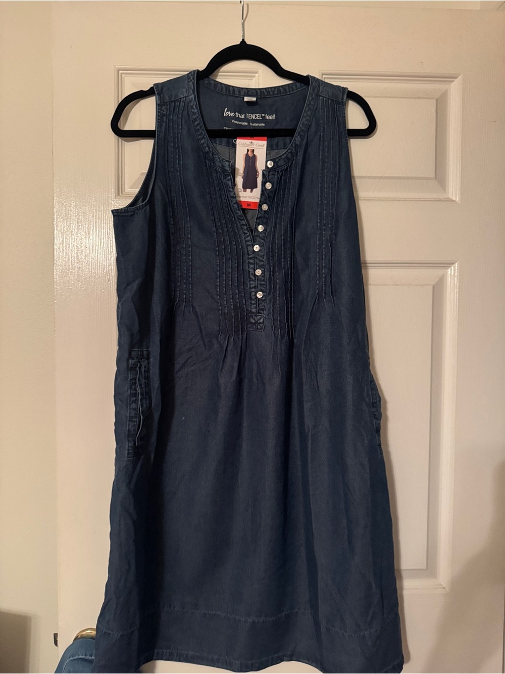 New Coldwater Creek Sleeveless Navy Women's Dress Medium